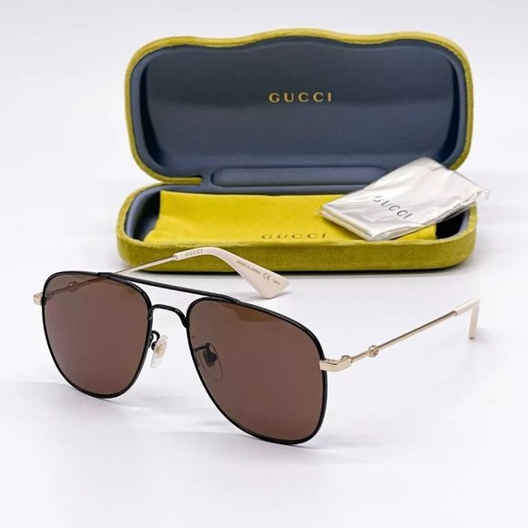 Gucci Other - Sale! New Gucci Unisex 57mm Black and Brown Sunglasses!